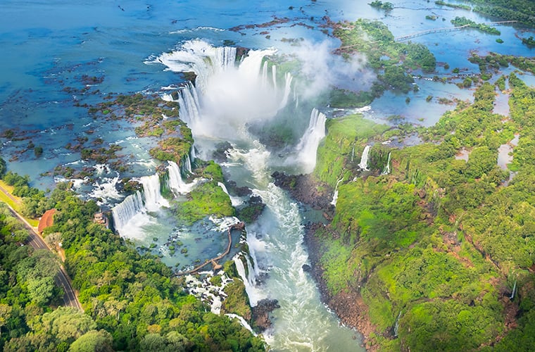 Argentina, Iguassu Falls, AerialBLOG