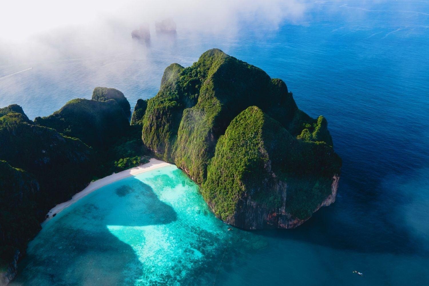 Luxury Thailand Travel | Personalized High-End Vacations | Keytours Vacations Maya Bay Koh Phi Phi Thailand, Turquoise clear water Thailand Koh Pi Pi