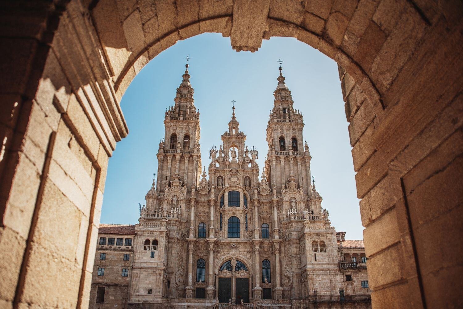 The cathedral of santiago de Compostela Sain