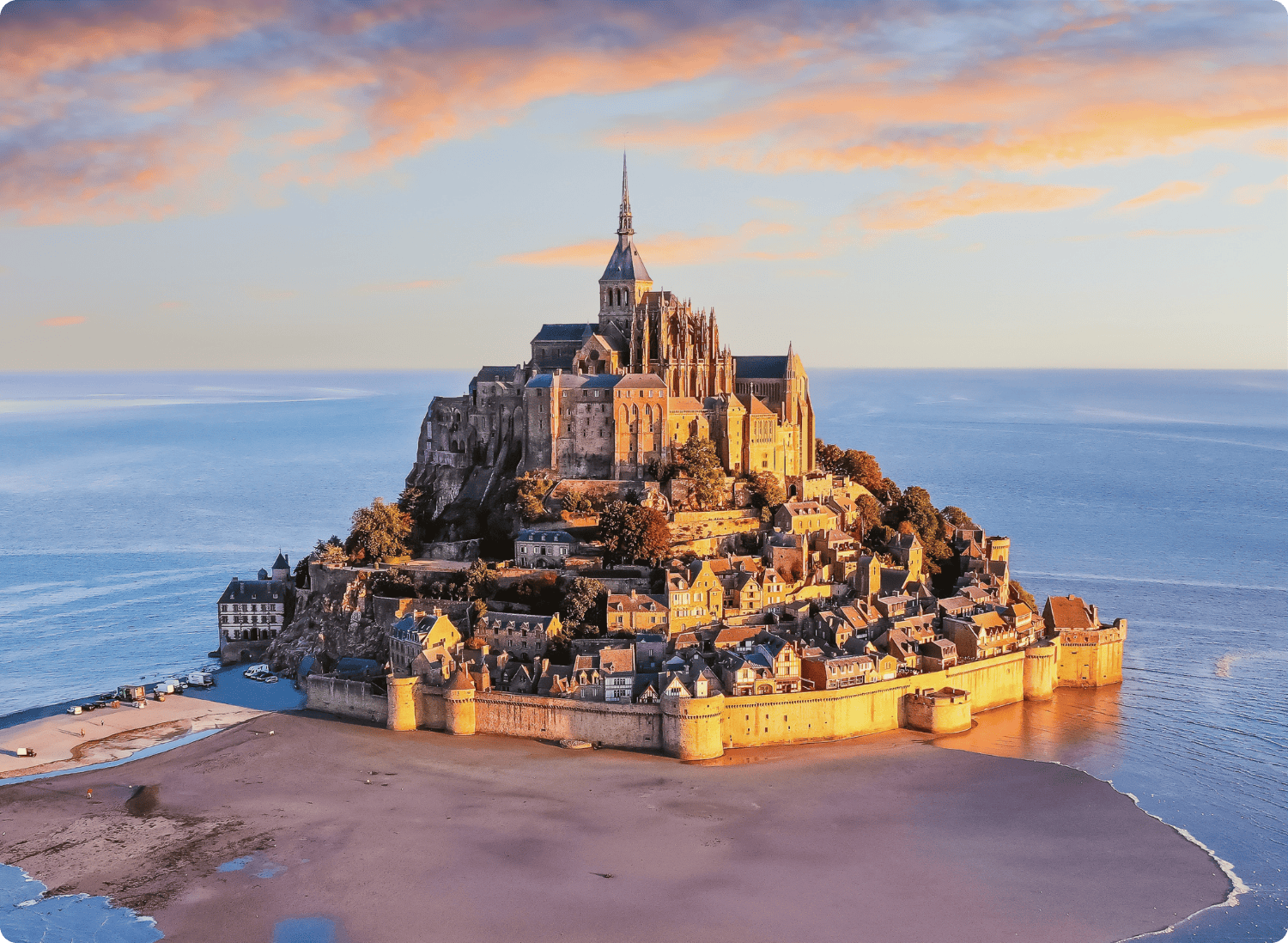 Mont Saint Michel at High Tide