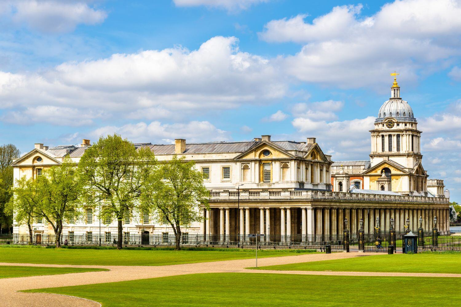 View of the National Maritime Museum in Greenwich, London